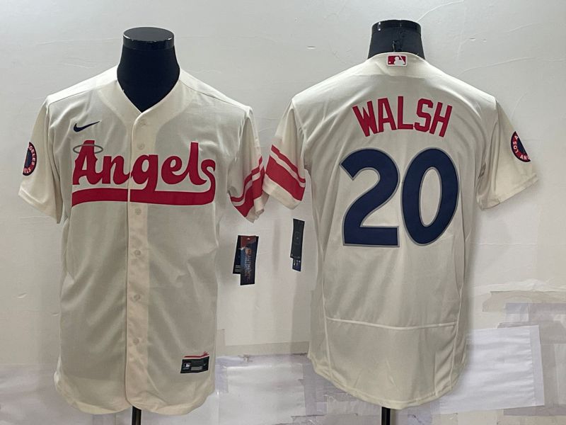 Men Los Angeles Angels #20 Walsh Cream City Edition Elite Nike 2022 MLB Jersey